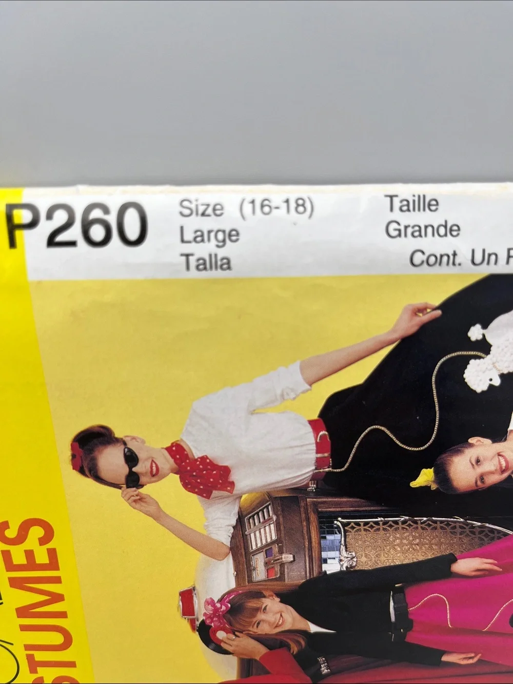 McCall's Kids Poodle Skirt Costume - Pink, Red, Black, Blue